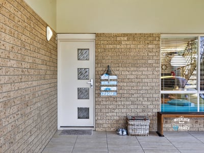 Welcoming entryway features modern design elements and inviting natural light for a warm first impression.