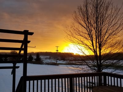 Enjoy spectacular backyard sunrises all year round.