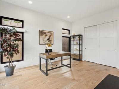 Well-designed casita interior with modern finishes and open layout. A flexible living option that enhances this Scottsdale luxury home.