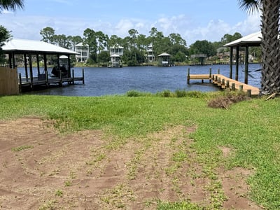 Scenic waterfront property with direct access to serene waterways and a picturesque view for relaxation.