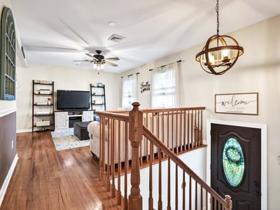 Inviting living space with natural light.
