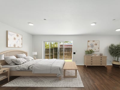 Virtually Staged Primary Bedroom