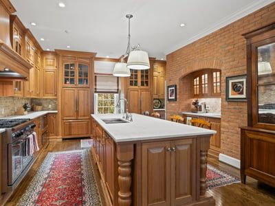 TWO Refrigerators, TWO sinks, TWO dishwashers, TWO warming drawers, and Double Oven