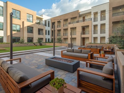 Courtyard with Fire Place and Seatings