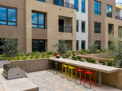 BBQ Area With Bar Seating