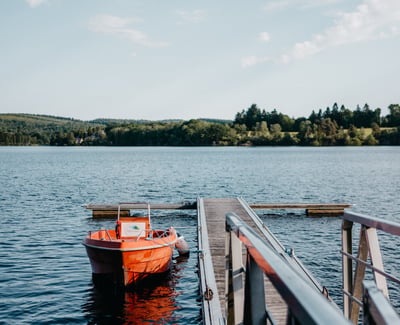 Lake Dock and Boat