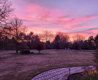 End each day with a breathtaking sunset from the front porch.
