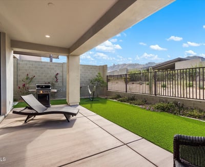 Peaceful desert and mountain outlook offering a relaxing natural setting. A highlight of this Scottsdale luxury home.
