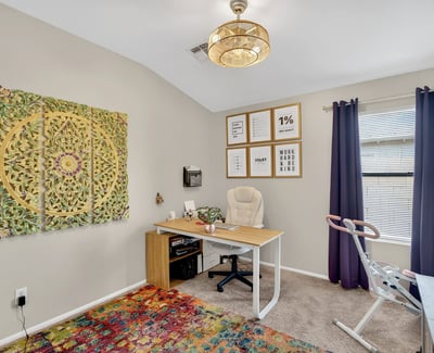 Adaptable space for office, bedroom, or hobbies. Bright and functional layout fits a variety of needs in this Casa Grande home.
