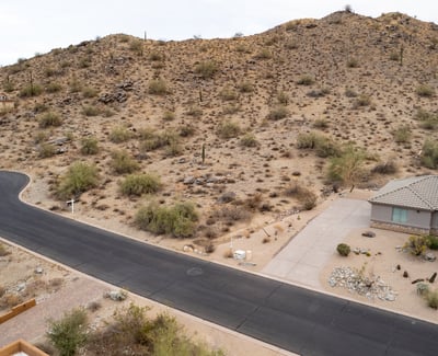 Elevated desert homesite featuring rugged mountain scenery and peaceful natural surroundings in Phoenix. Ideal for building a luxury custom home with privacy and breathtaking Arizona landscape views.