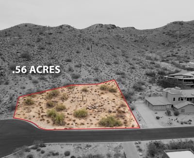 Rare half-acre lot featuring elevated terrain, scenic mountain surroundings, and exceptional custom home possibilities. This luxury Phoenix homesite combines privacy, views, and outdoor lifestyle appeal.