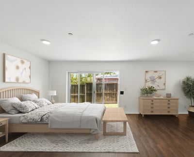 Virtually Staged Primary Bedroom
