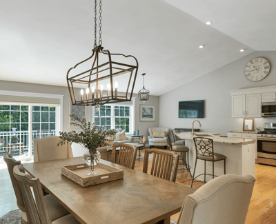 Bright and inviting open-concept living area featuring modern appliances and abundant natural light.