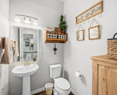 Powder Room on the Main Level