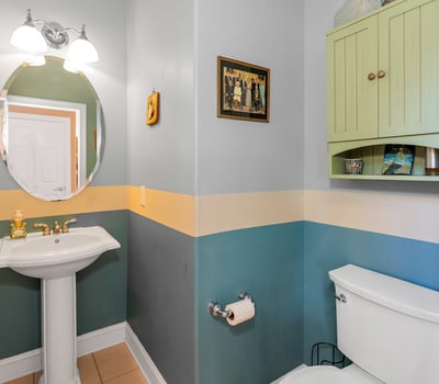 Convenient 1st floor powder room.