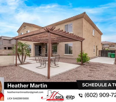 Dine outdoors beneath the pergola while overlooking the pool and landscaped yard. This Glendale property offers seamless indoor-outdoor living with efficient design and inviting entertainment space.