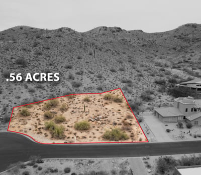 Rare half-acre lot featuring elevated terrain, scenic mountain surroundings, and exceptional custom home possibilities. This luxury Phoenix homesite combines privacy, views, and outdoor lifestyle appeal.