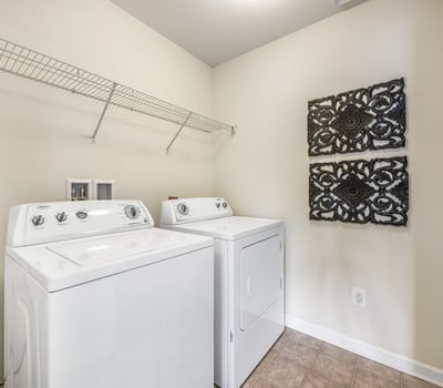 Convenient Upper-Level Laundry
