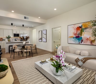 Living Room with Open Floor Plan - 3Bedrooms 3 Baths Plan