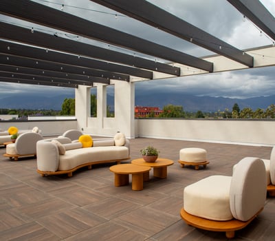 Roof Top With Mountain View