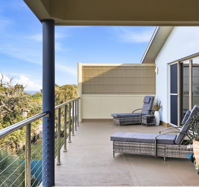 Enjoy expansive views from this spacious balcony, perfect for relaxation and outdoor gatherings.