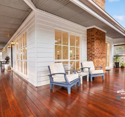 Spacious deck perfect for outdoor relaxation, featuring ample natural light and modern architectural details.