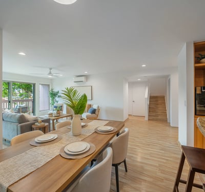 Bright and inviting open-concept living space featuring modern finishes and ample natural light throughout.