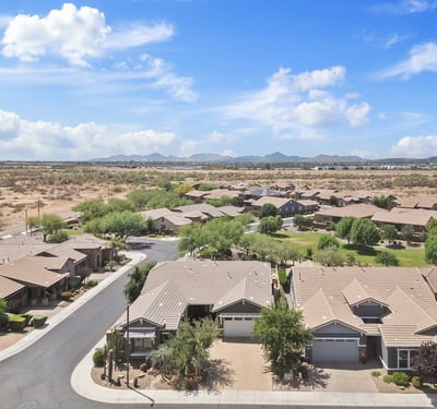 The backyard opens to serene desert views, offering privacy and scenic surroundings. This Phoenix property provides a rare sense of openness ideal for relaxation and outdoor living.