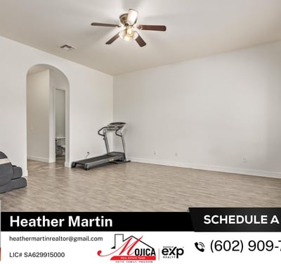 This large flex space offers endless possibilities for a home office, gym, or additional lounge. Clean finishes and modern flooring reflect the well-maintained condition of this Glendale property.