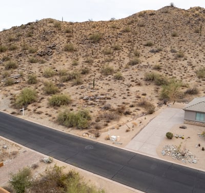 Elevated desert homesite featuring rugged mountain scenery and peaceful natural surroundings in Phoenix. Ideal for building a luxury custom home with privacy and breathtaking Arizona landscape views.