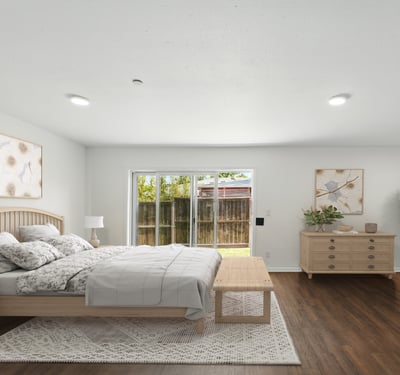 Virtually Staged Primary Bedroom