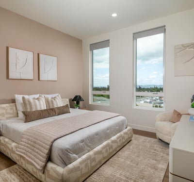Master Bedroom - Unit 506 ( 2 Bedroom 2 baths Plan)