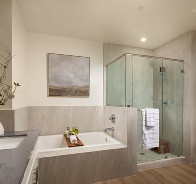Master Bathroom Has Separate Shower Room and Bathtub