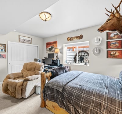 Jr Suite in basement with attached bath