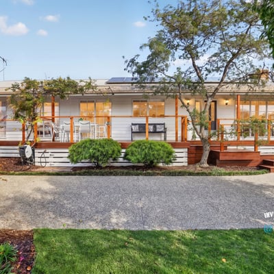 Contemporary home featuring spacious outdoor living areas and modern amenities, ideal for entertaining and relaxation.