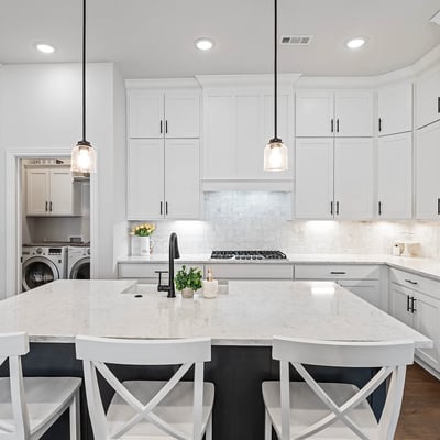 Upgraded floor to ceiling cabinets