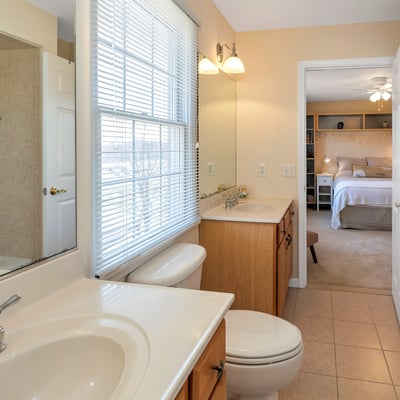 View from the Jack and Jill Bathroom to Bedroom 4.