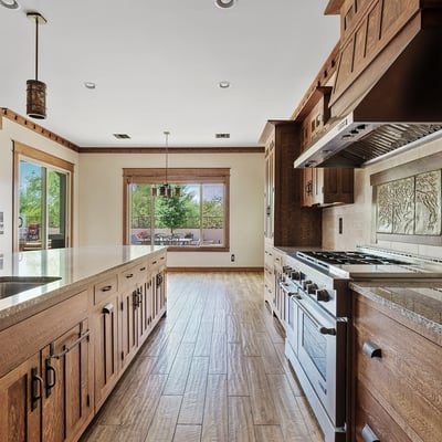 Light filled kitchen overlooking the outdoor living area, enhancing the home s indoor outdoor lifestyle. Large windows and premium finishes make this Phoenix space ideal for entertaining.