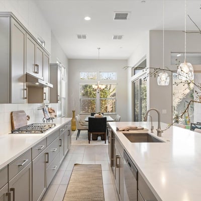 Sleek and functional kitchen offering generous counter space, modern appliances, and refined finishes that elevate daily living in Cave Creek.