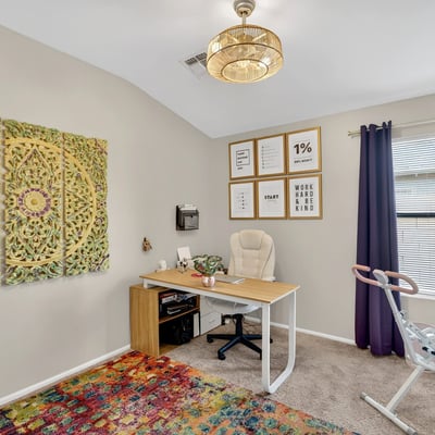 Adaptable space for office, bedroom, or hobbies. Bright and functional layout fits a variety of needs in this Casa Grande home.