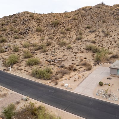 Elevated desert homesite featuring rugged mountain scenery and peaceful natural surroundings in Phoenix. Ideal for building a luxury custom home with privacy and breathtaking Arizona landscape views.