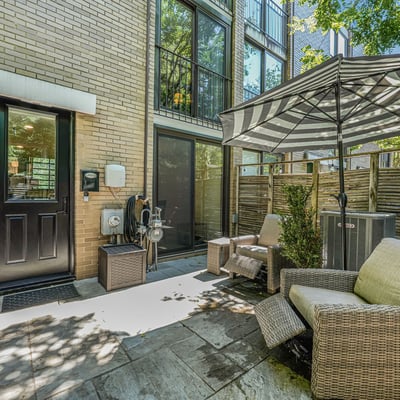 Front Fenced in Patio
