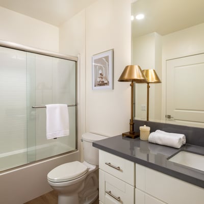 Guest Bathroom -2 Bedrooms Plan