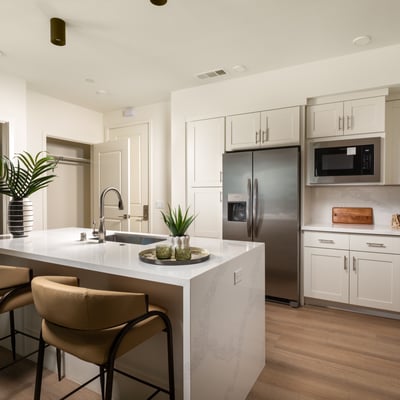 Kitchen Island form 2 Bedroom Plan