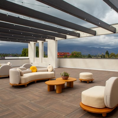 Roof Top With Mountain View
