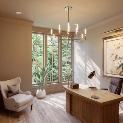 Renderings shown are concept only. They are meant to illustrate the proportions, ceiling heights, and fixed architectural elements of each space not final finishes or furnishings.