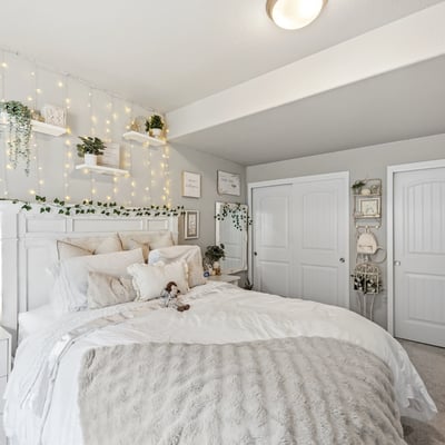 Bedroom in basement.