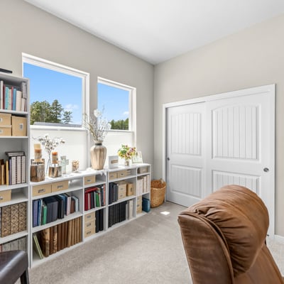 Main Level Bedroom used as a craft room