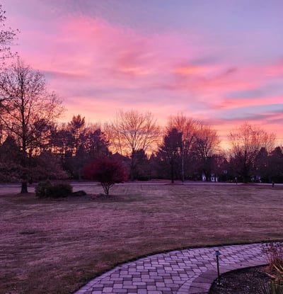 End each day with a breathtaking sunset from the front porch.