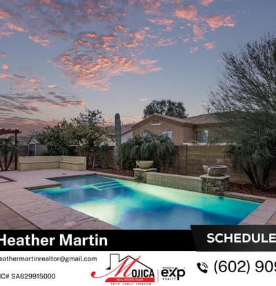 Enjoy Arizona living at its finest in this Glendale backyard oasis featuring a sparkling pool, decorative water features, pergola seating, and mature desert landscaping. The private setting makes this home ideal for relaxing weekends and entertaining guests.